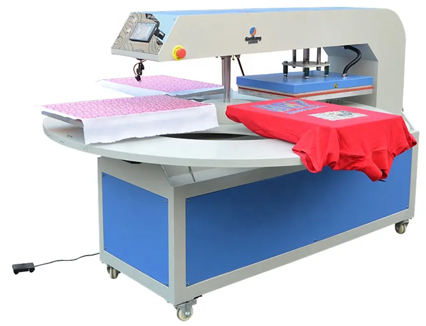 Textile press automatic rotation heat sublimation machine