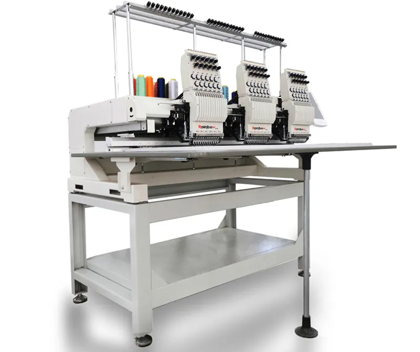Computerized T-shirt 3 head embroidery machine