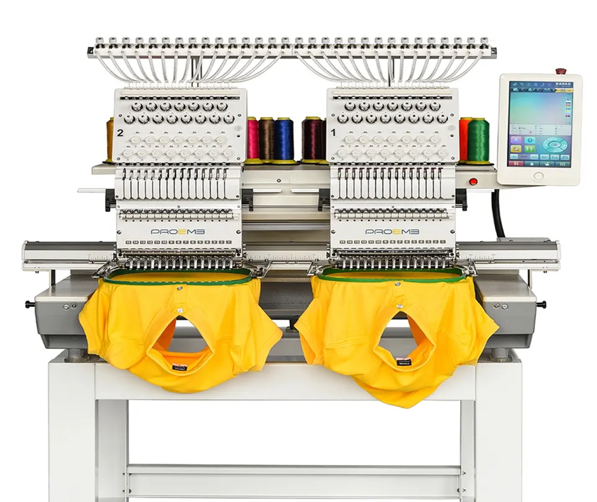 High-speed 1200rpm 12 needle sewing cap embroidery machine