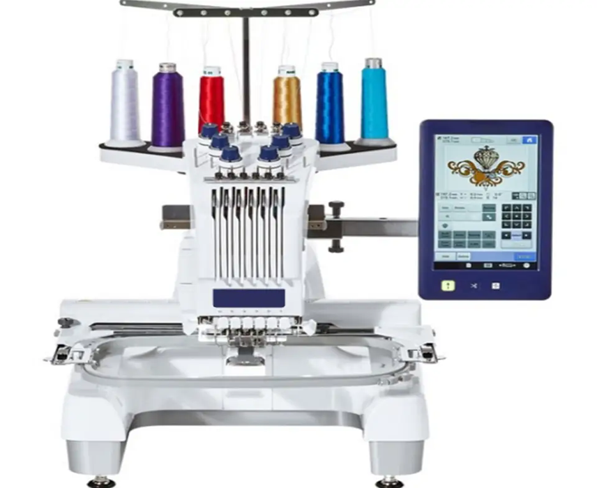 6 needles embroidery machine
