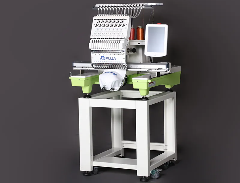 Single head embroidery machine for hat and t-shirt