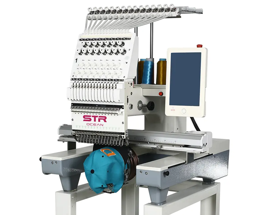 15 needles single head computer embroidery machine