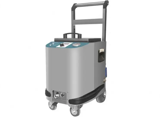 A dry ice blasting machine