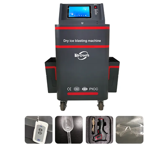 Advanced dry ice blasting/cleaning machine