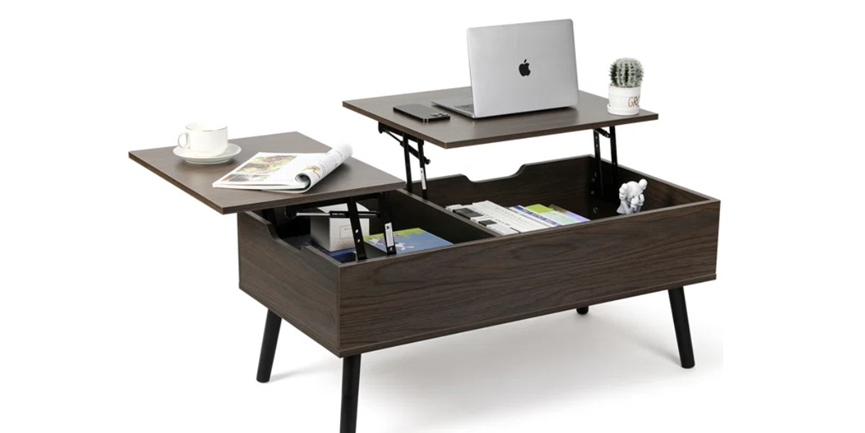 A convertible multifunctional coffee bar table