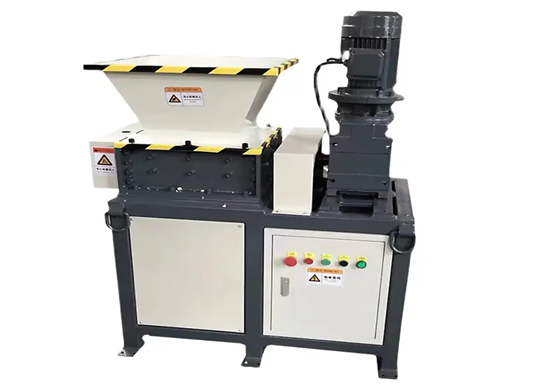 Double-shaft plastic shredder machine
