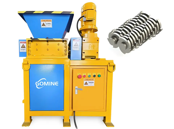 Small industrial metal scrap shredder machine