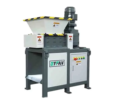 Double shaft thin metal sheet shredding machine